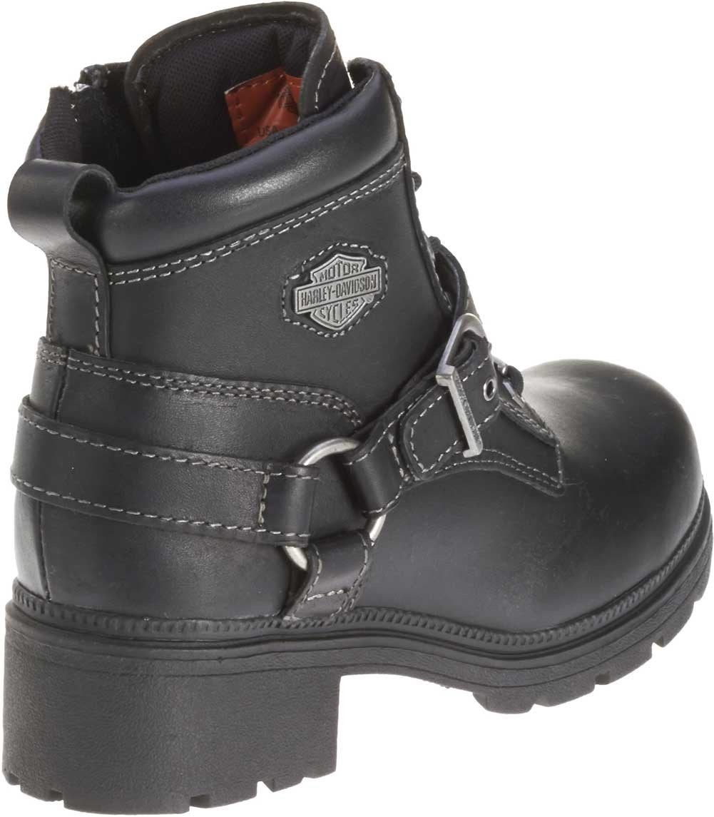 HARLEY-DAVIDSON FOOTWEAR Women's Tegan Ankle Boot ,Black,8 M US