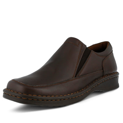 Spring Step mens Enzo Loafer Flat, Brown, 9.5-10 US