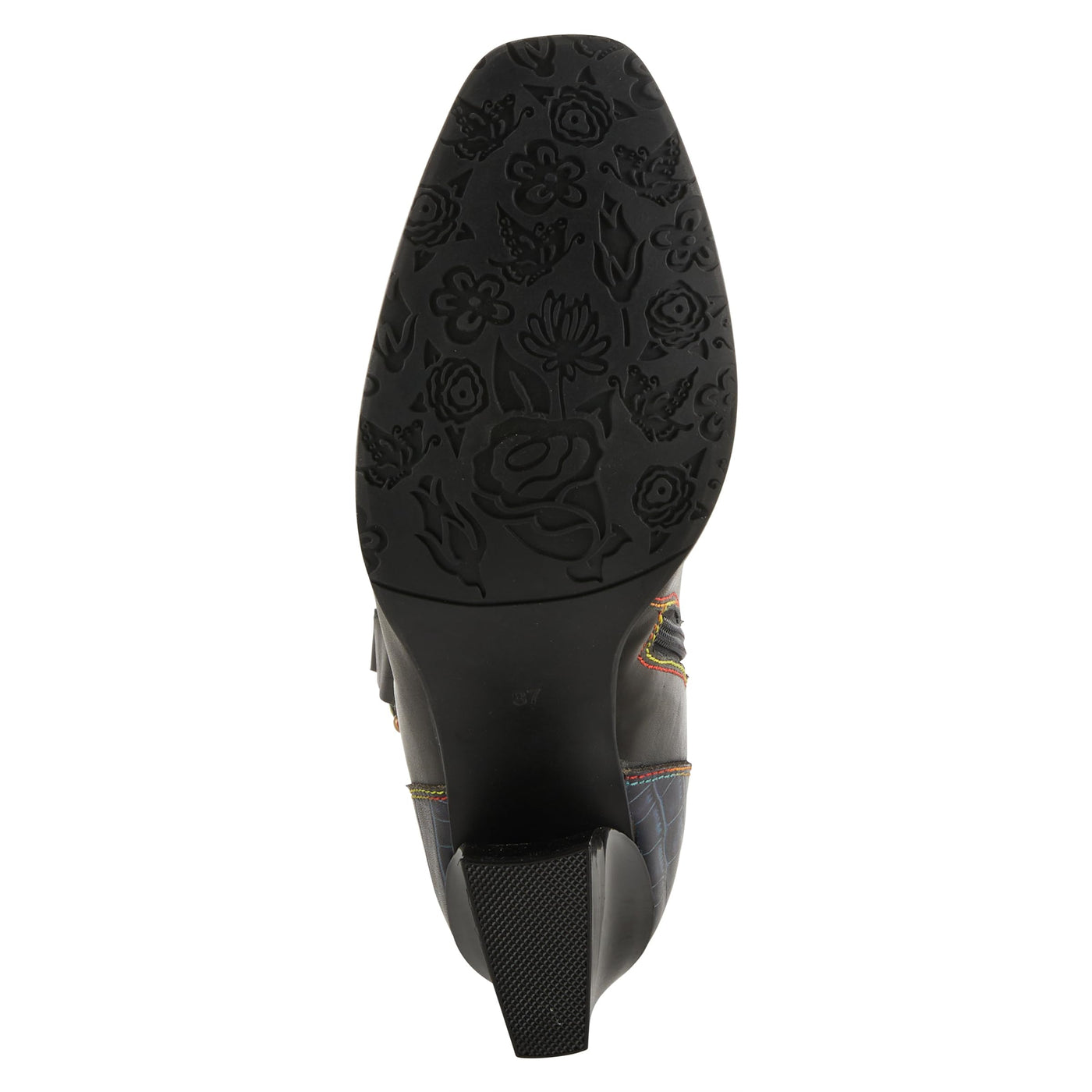 Spring Step L'Artiste Women's Happytime Leather Bootie Black Multi EU 41 / US 9.5-10