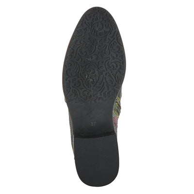 Spring Step L'Artiste Benatar Booties for Women - Ladies Western Bootie with Lace-Up and Zipper - Fasionable Ankle Boots for Womens - Black Multi EU 41 / US 9.5-10