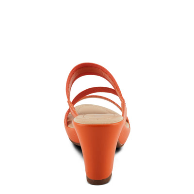 PATRIZIA Women's DEVORAH Slide Cross Over Heeled Sandals Orange EU 40 / US 9