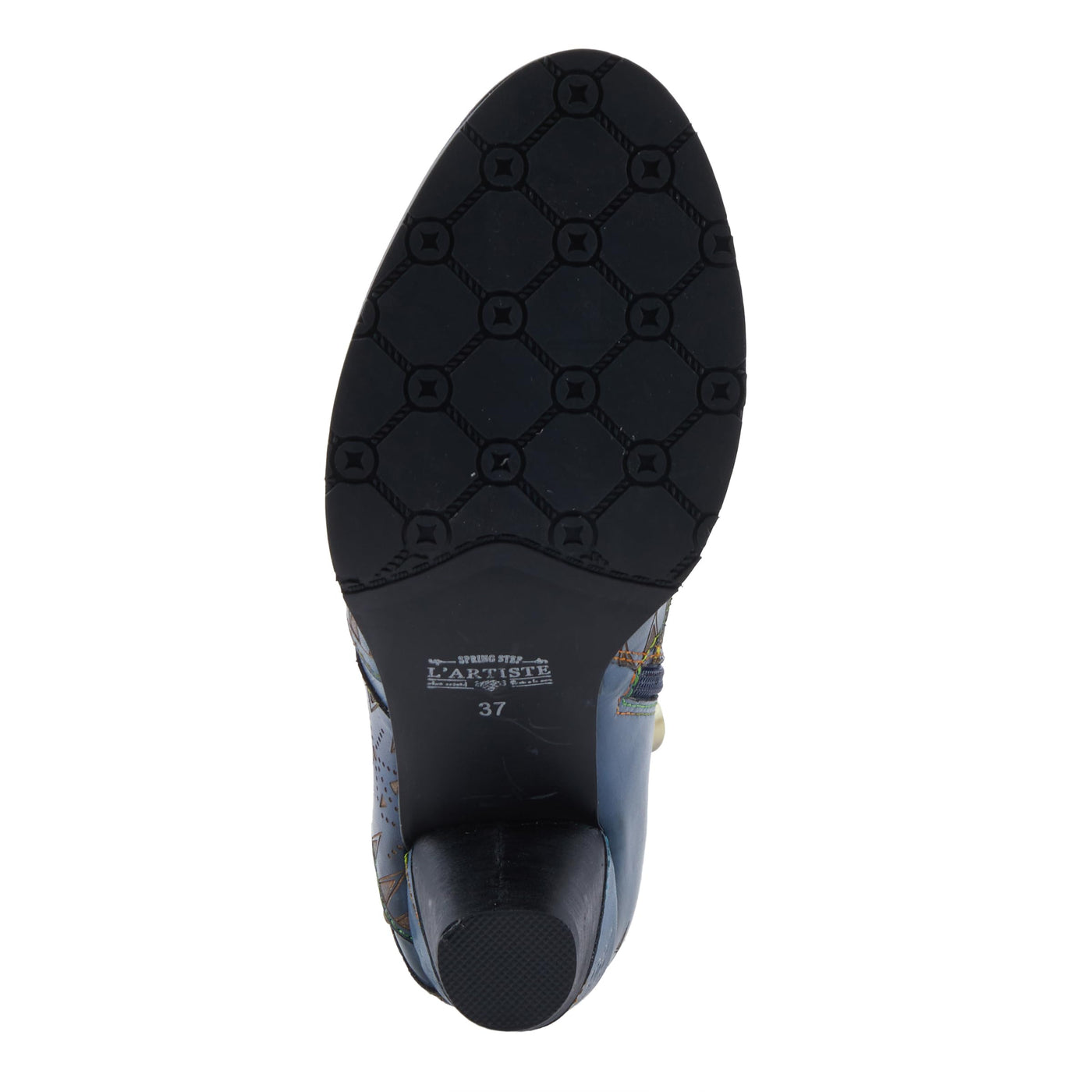 L'Artiste by Spring Step Women's Niobe Ankle Boot, Navy Multi, 8