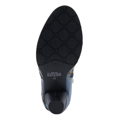 L'Artiste by Spring Step Women's Niobe Ankle Boot, Navy Multi, 9