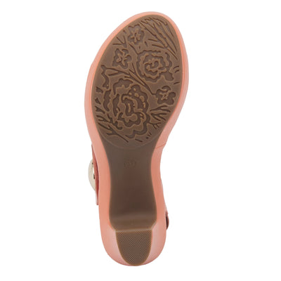 PATRIZIA Spring Step Dade Sandals for Women - Ladies Casual Platform Sandal with Hook and Loop - Slip-On Womens Sandals for Any Event - Peach EU 40 / US 9