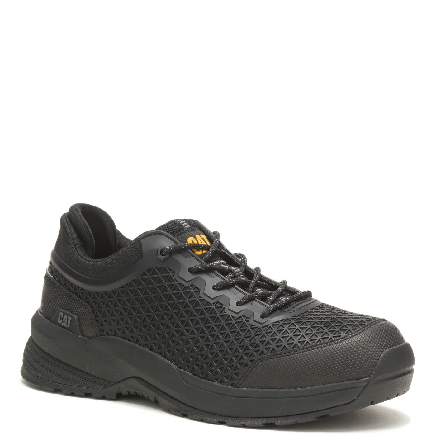 CAT Footwear Men's Streamline 2.0 Composite Toe Work Shoe, Black/Black, 12