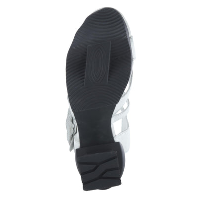 L'Artiste by Spring Step Women's Shelly Sandal, Light Grey, 5.5-6