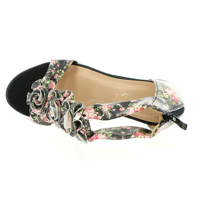 PATRIZIA Women's Quinteel-Flw Black Multi EU 37 / US 6.5-7