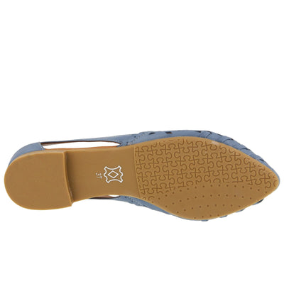 Spring Step Women's Delorse Slip-On Shoe Denim Blue EU 41 / US 9.5-10
