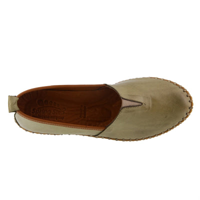 Spring Step Women's TISPEA Loafer Flat, Olive, 8.5