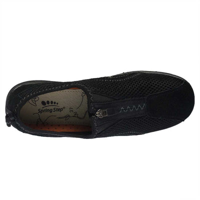 Spring Step Women's Racer Shoe, Black, 38 Medium EU (US 7.5-8 US)