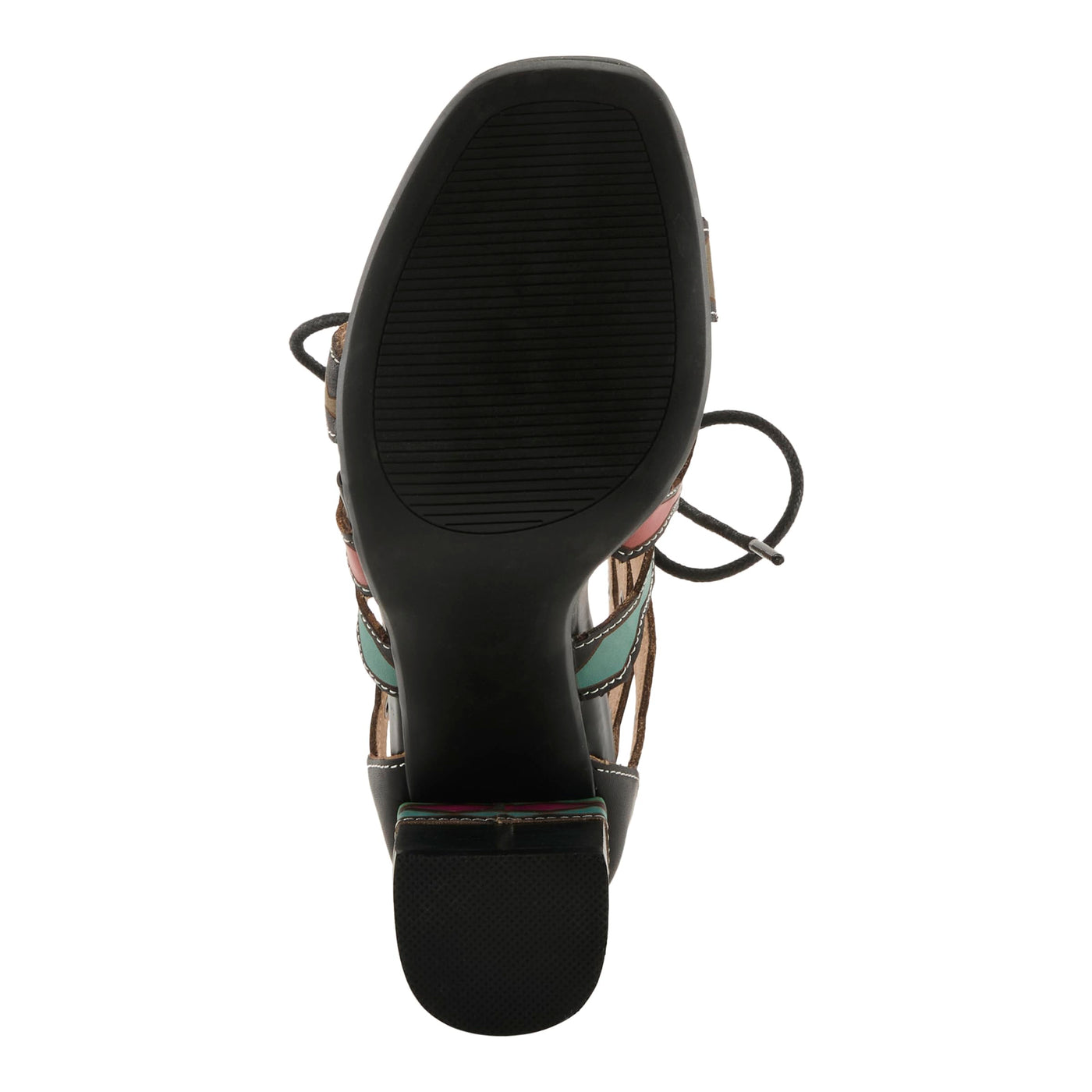 Spring Step L'Artiste Women's Artdeco High Heel Sandal Black Multi EU 40 / US 9