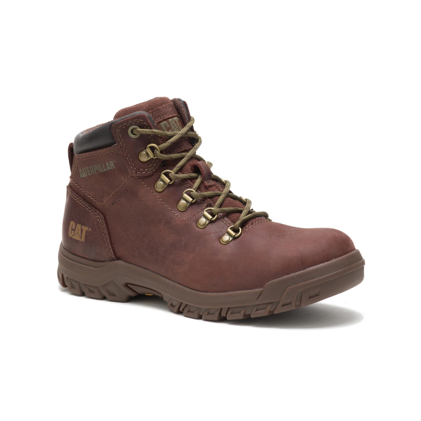 Cat Footwear Women's Mae Waterproof Steel Toe Work Boot, Cocoa, 8
