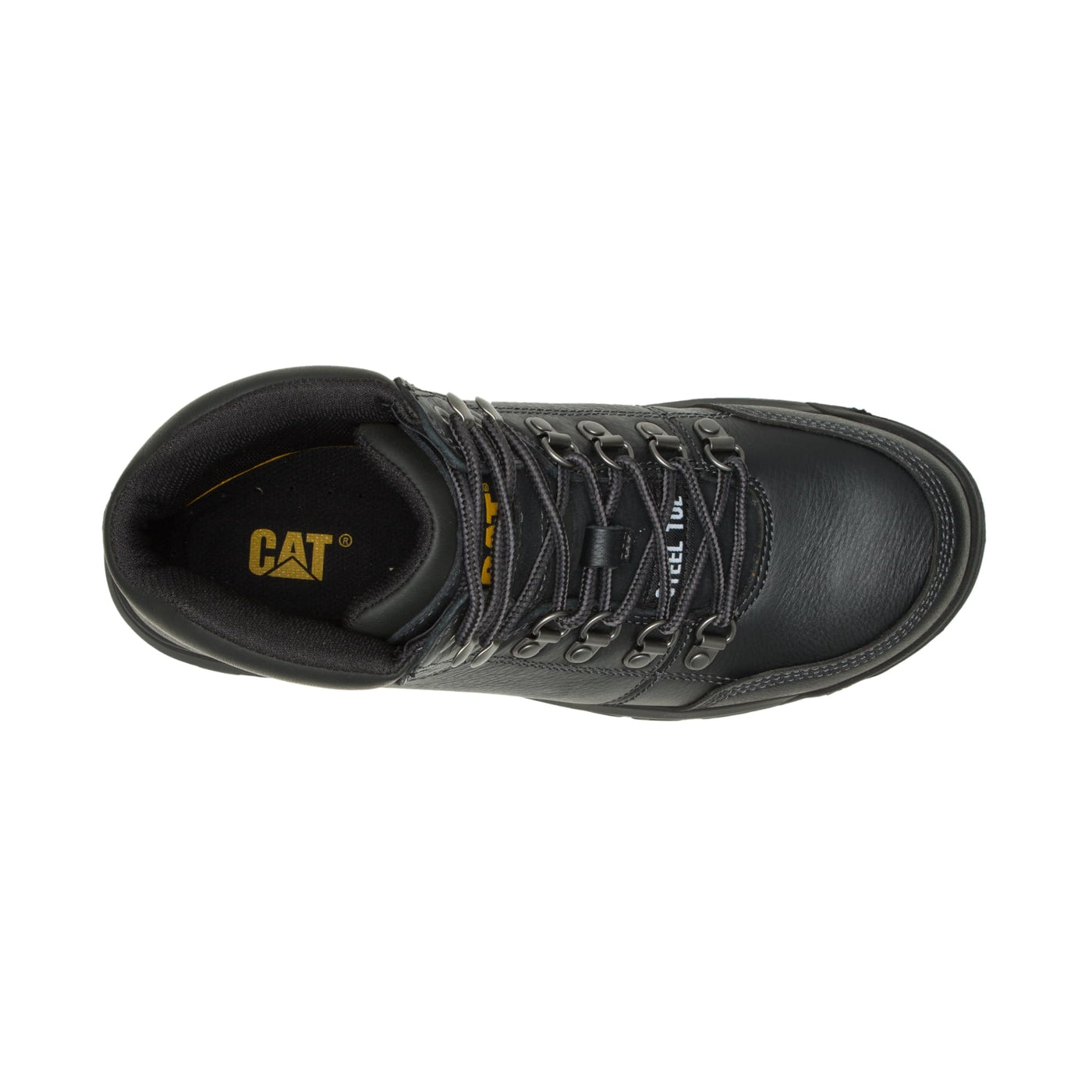 Cat Footwear Men's Outline Steel Toe Construction Boot, Black, 7.5