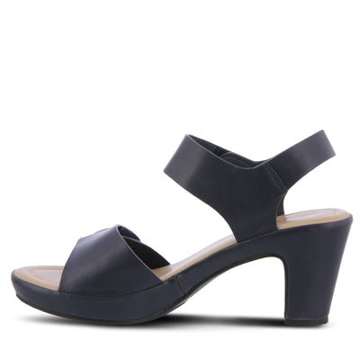 PATRIZIA Spring Step Dade Sandals for Women - Ladies Casual Platform Sandal with Hook and Loop - Slip-On Womens Sandals for Any Event - Navy EU 37 / US 6.5-7
