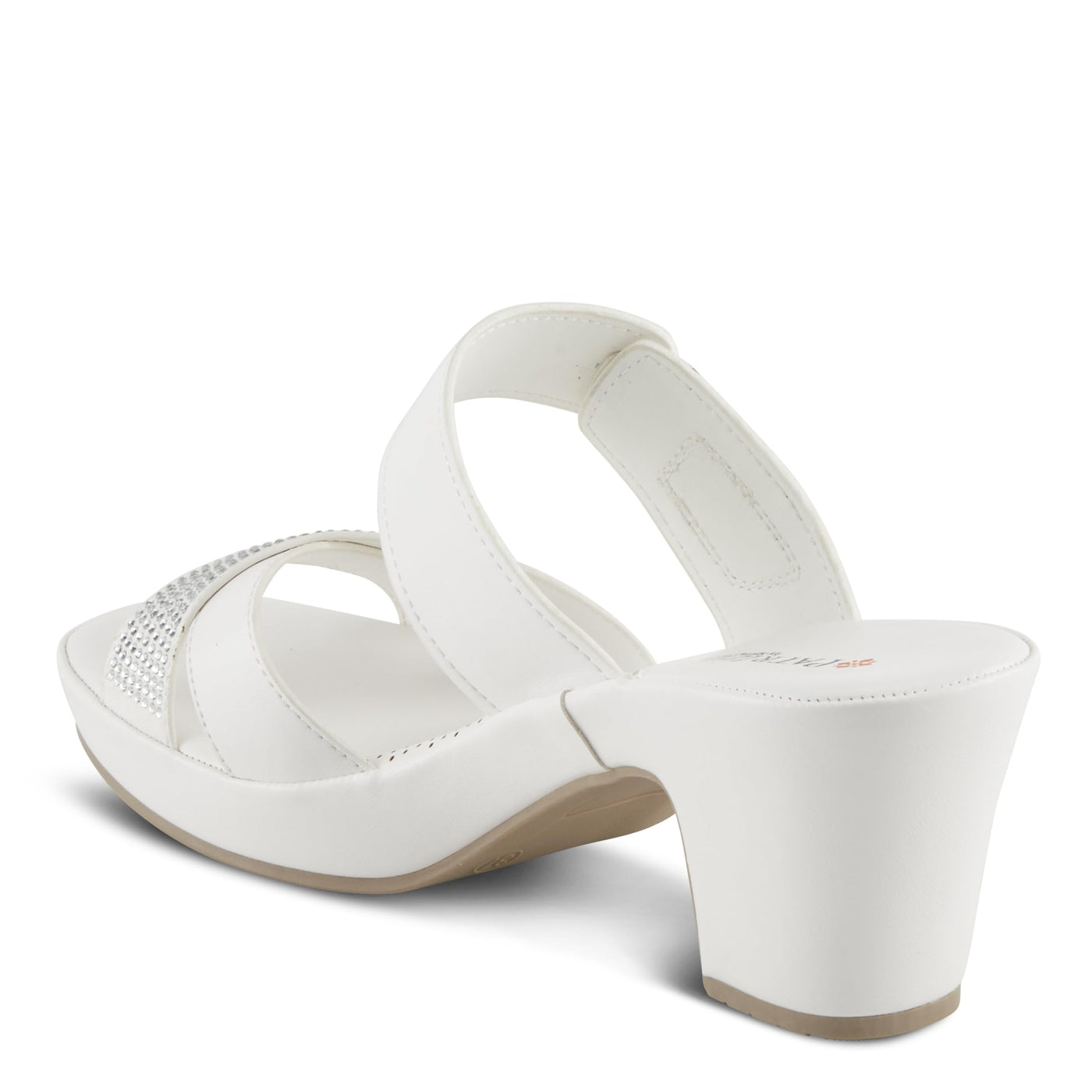 PATRIZIA Women's SCALAN Crystal-Adoed Slide Sandals White EU 42 / US 10.5-11