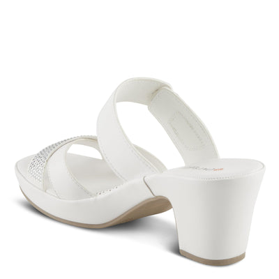 PATRIZIA Women's SCALAN Crystal-Adoed Slide Sandals White EU 39 / US 8.5