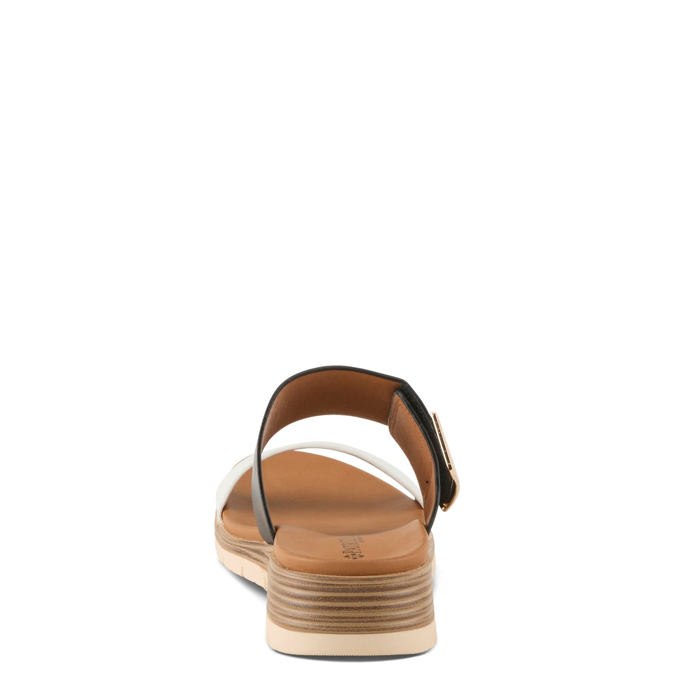 PATRIZIA Women's MALIYAH Hook and Loop Slide Sandals - Adjustable Strap, Cushioned Insole, Stylish Wedge Design BLACK MULTI EU 41 / US 9.5-10