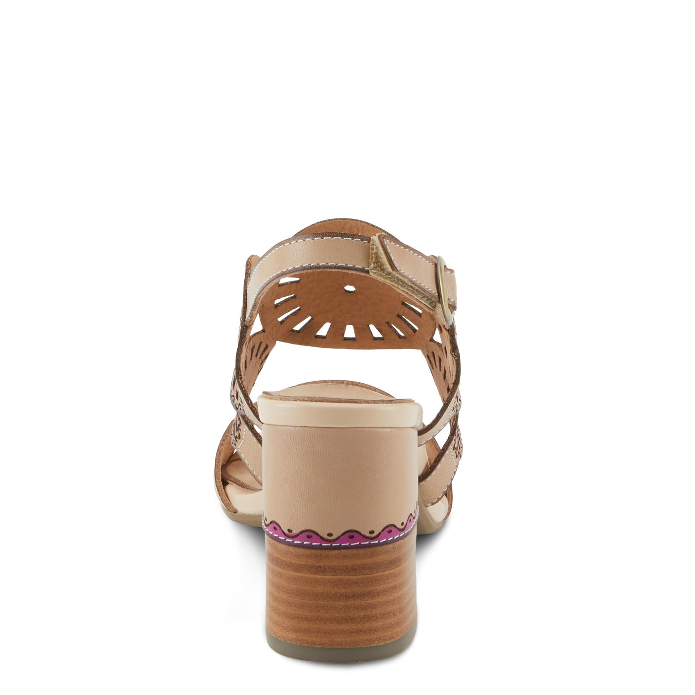 L'Artiste by Spring Step Women's Pinwheel Sandal, Beige, 6.5-7