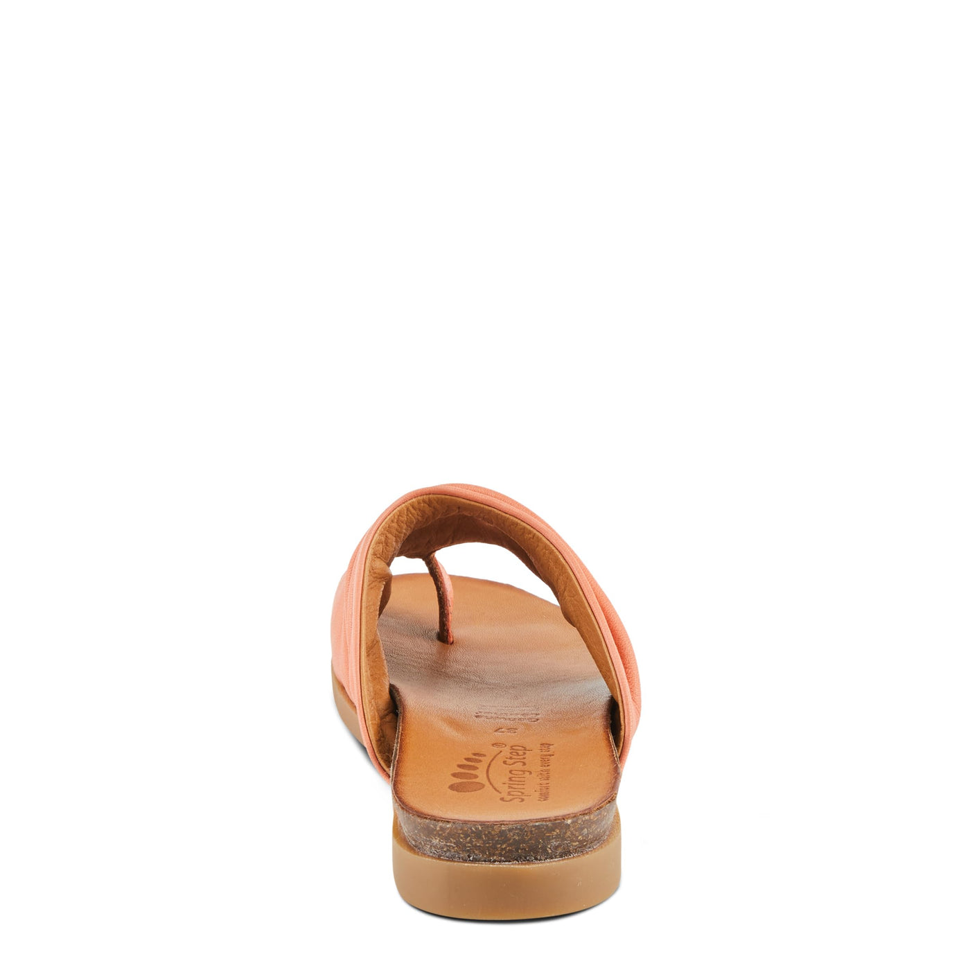 Spring Step Women's Bates Sandal, Coral, 6.5-7