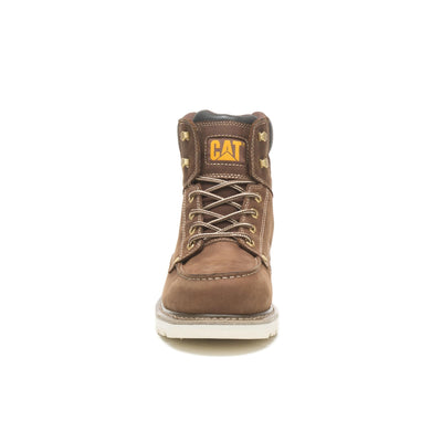 Cat Footwear Calibrate Steel Toe Construction Boot, Mens Khaki, 9