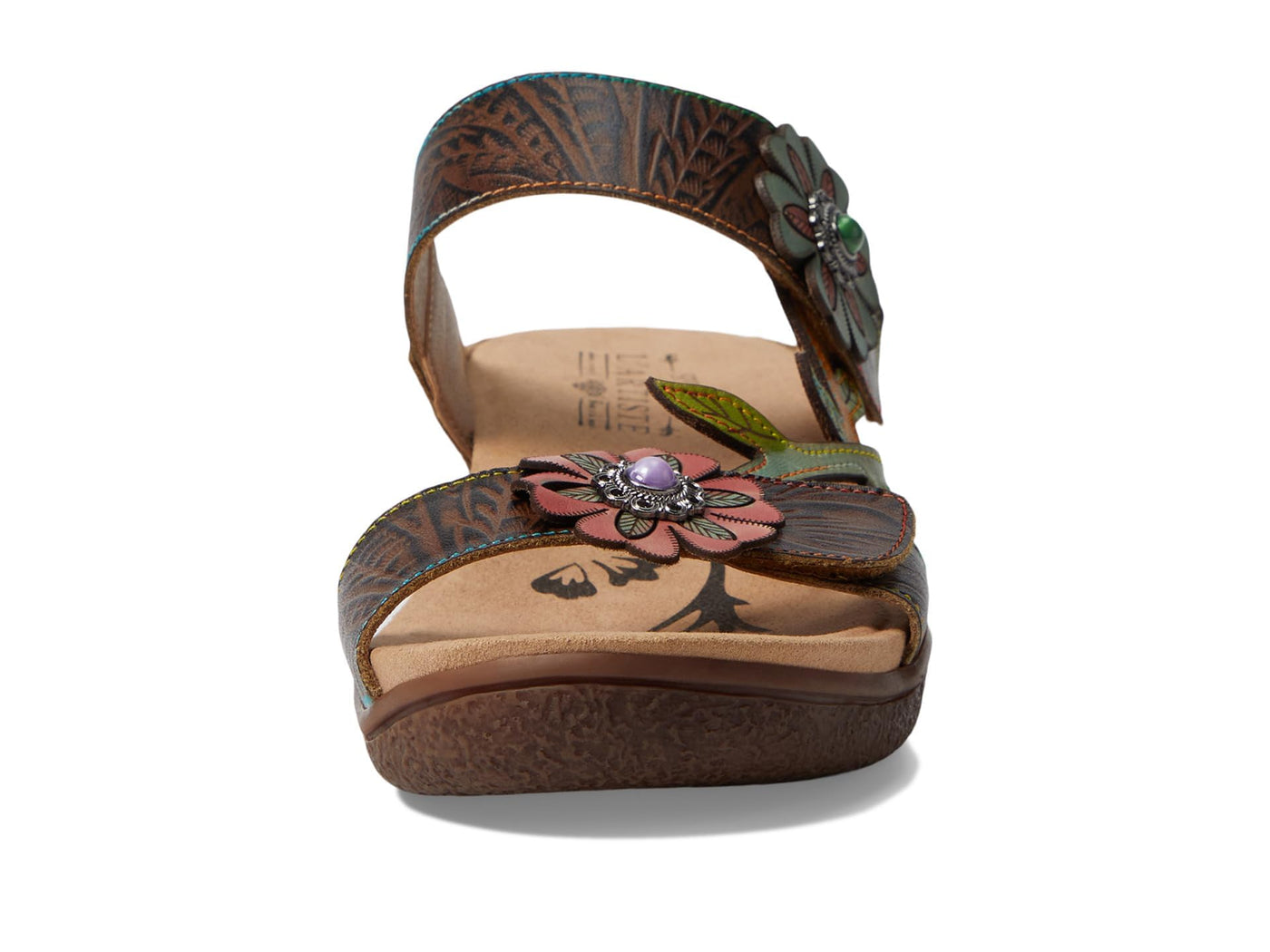 Spring Step L'Artiste Women's Aymee Slide Sandal Taupe Multi EU 35 / US 5