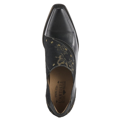Spring Step L'Artiste Women's Empowerite Hair-On-Hide Shootie Black EU 37 / US 6.5-7