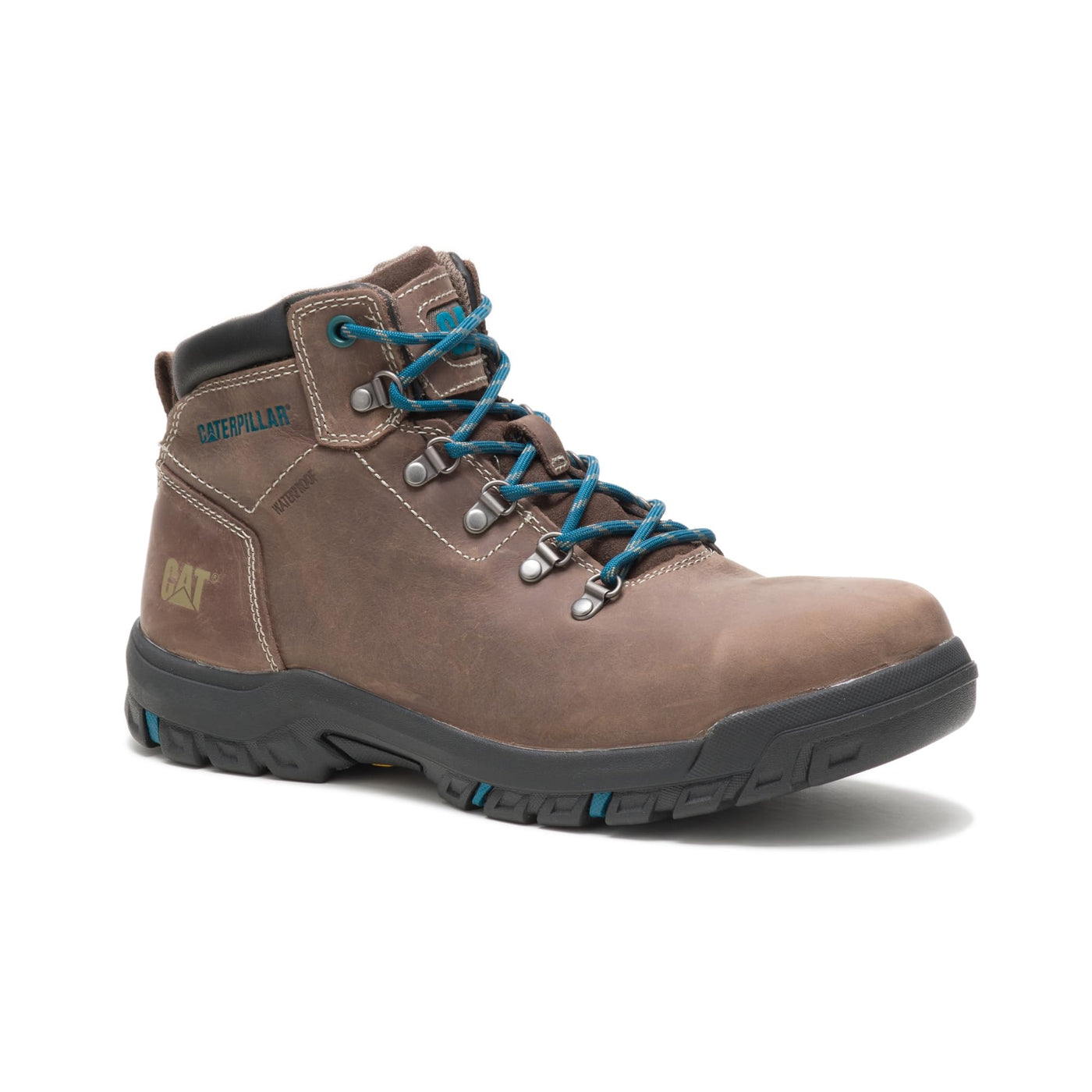 Cat Footwear Women's Mae Waterproof Steel Toe Work Boot, Bay Leaf, 9