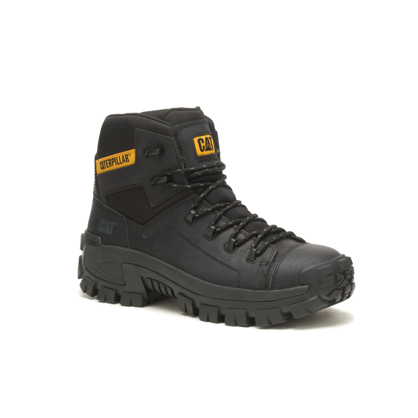 Caterpillar Invader Hiker Waterproof Composite Toe Work Boot Men Black