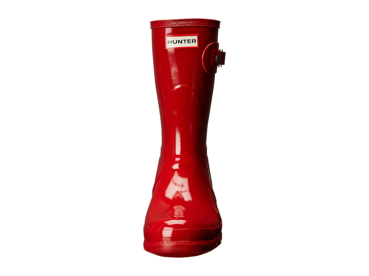 Hunter Women's Original Short Gloss Rain Boot, Military Red, 8