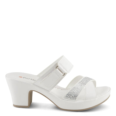 PATRIZIA Women's SCALAN Crystal-Adoed Slide Sandals White EU 42 / US 10.5-11