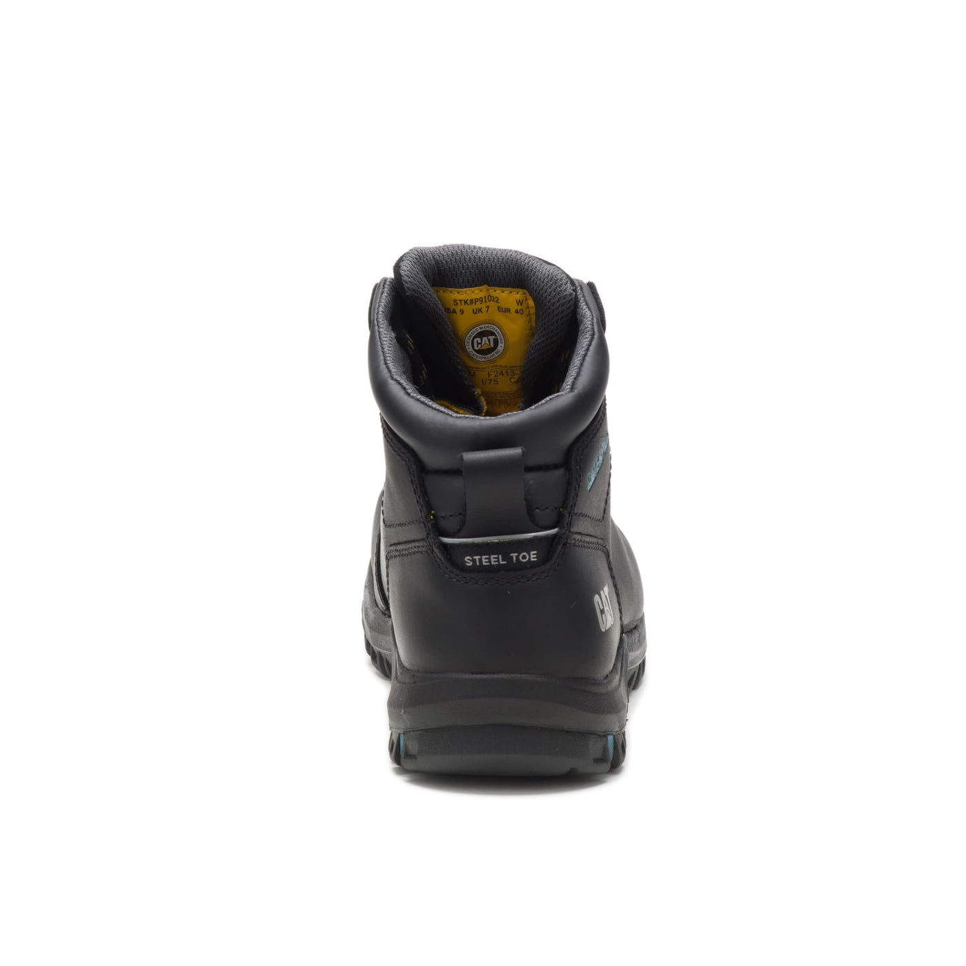 Cat Footwear Women's Mae Waterproof Steel Toe Work Boot, Black, 5
