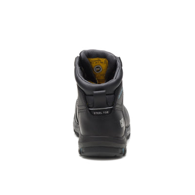 Cat Footwear Women's Mae Waterproof Steel Toe Work Boot, Black, 5