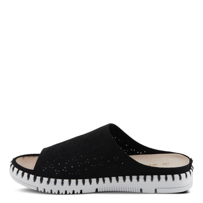 PATRIZIA Women's CANOPY Slide Flat Sandals Black EU 41 / US 9.5-10