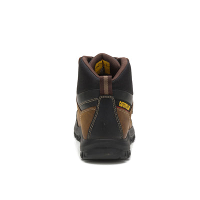 Cat Footwear Men's Threshold Waterproof Steel Toe Work Boot, Real Brown, 10 Wide