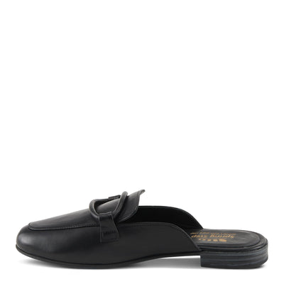 Spring Step Cavanagh Women's All-Leather Slip-On Mules with Tonal Rolled Leather Detail