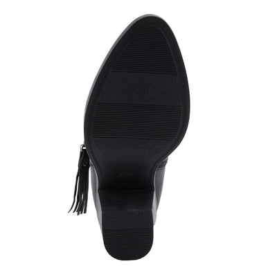 PATRIZIA Women's ALRK Heeled Booties with Fringe Tassels, Zipper Closure, and Western-Inspired Design Black EU 40 / US 9