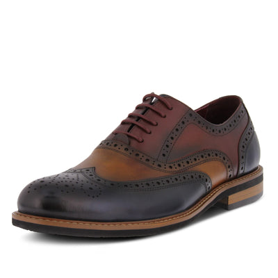 Spring Step Men's Niko Lace-Up Shoe Brown Multi EU 40 / US 7-7.5