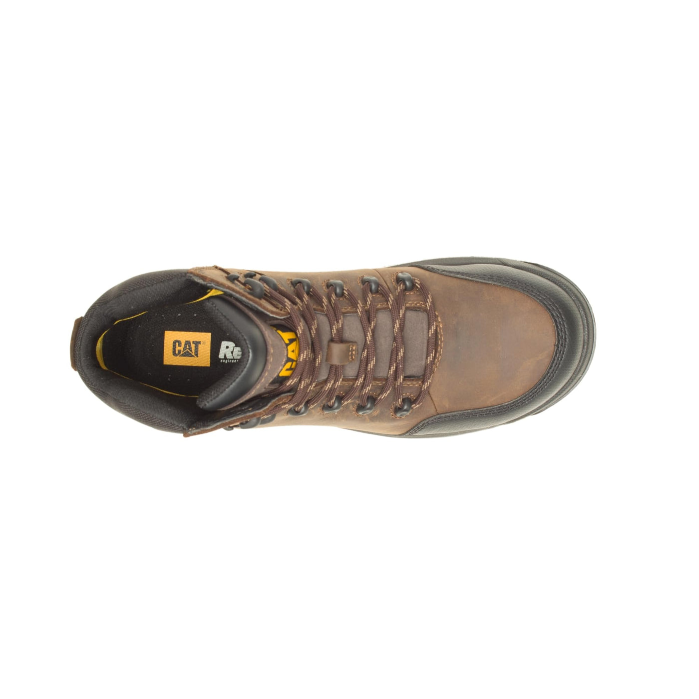 Cat Footwear Men's Resorption Composite Toe Waterproof Industrial Boot, Seal Brown, 10.5