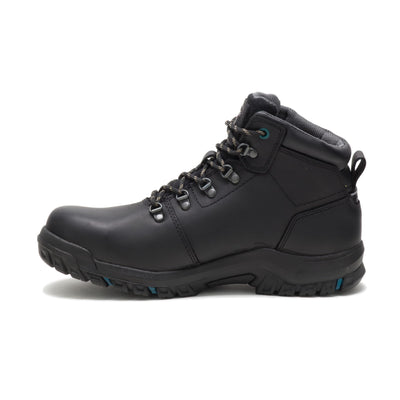 Cat Footwear Women's Mae Waterproof Steel Toe Work Boot, Black, 6