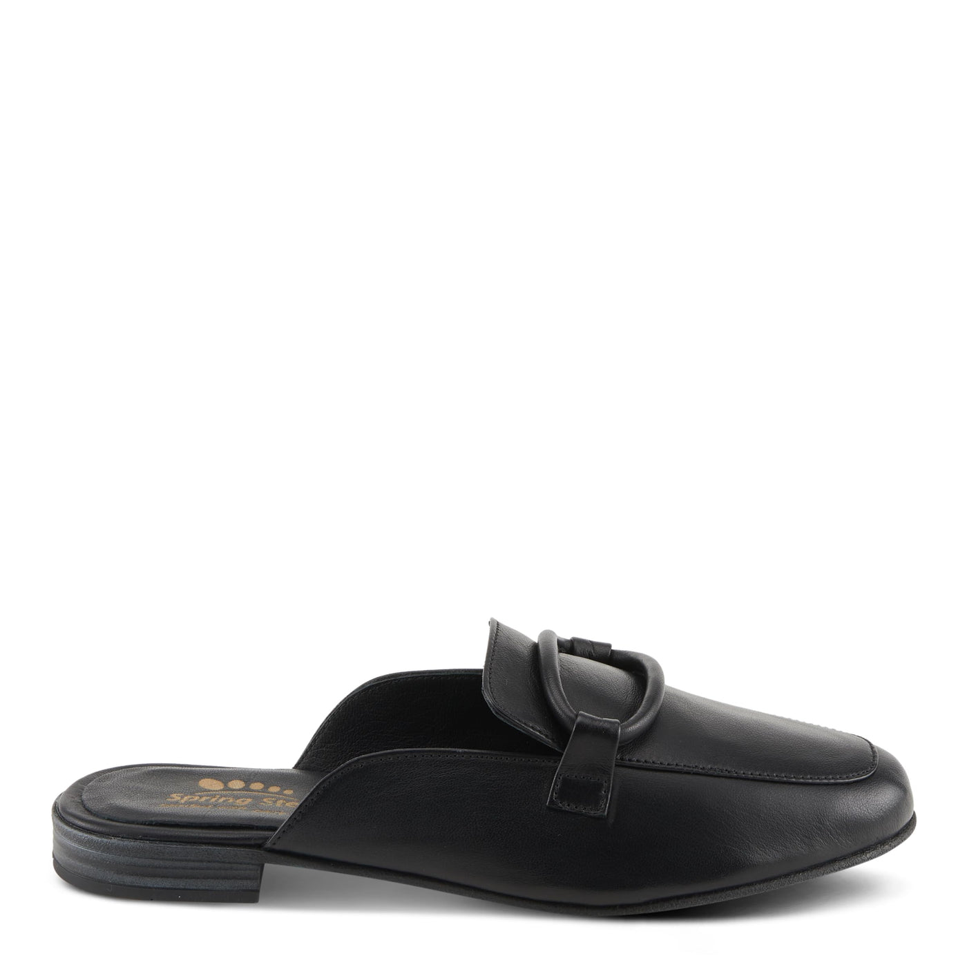 Spring Step Cavanagh Women's All-Leather Slip-On Mules with Tonal Rolled Leather Detail Sky Blue EU 41 / US 9.5-10