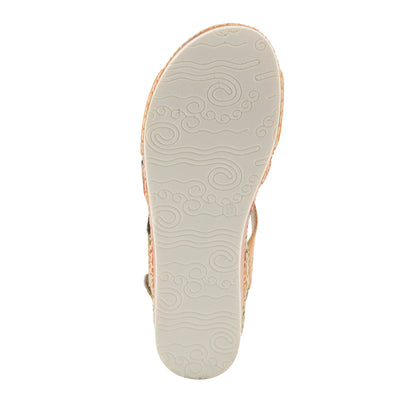 L�Artiste by Spring Step Women's Sumacah-cam Slide Sandal, Camel, 35 EU/5 M US