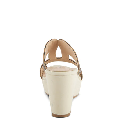 PATRIZIA Women's Cherlyn Slide Wedge Sandal Beige EU 41 / US 9.5-10