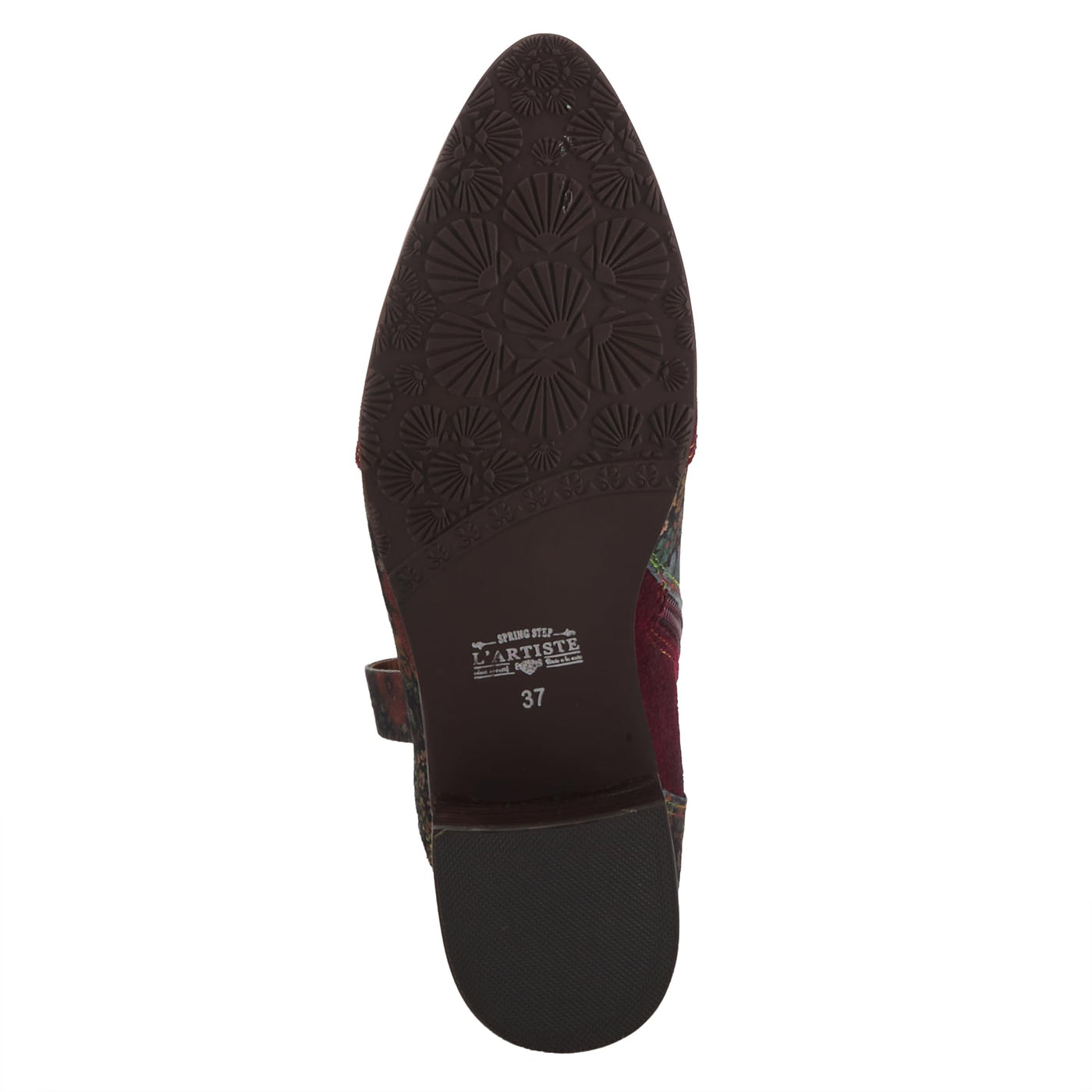 L'Artiste by Spring Step Women's Lady Luck Western Boot, Bordeaux Multi Suede, 9.5-10