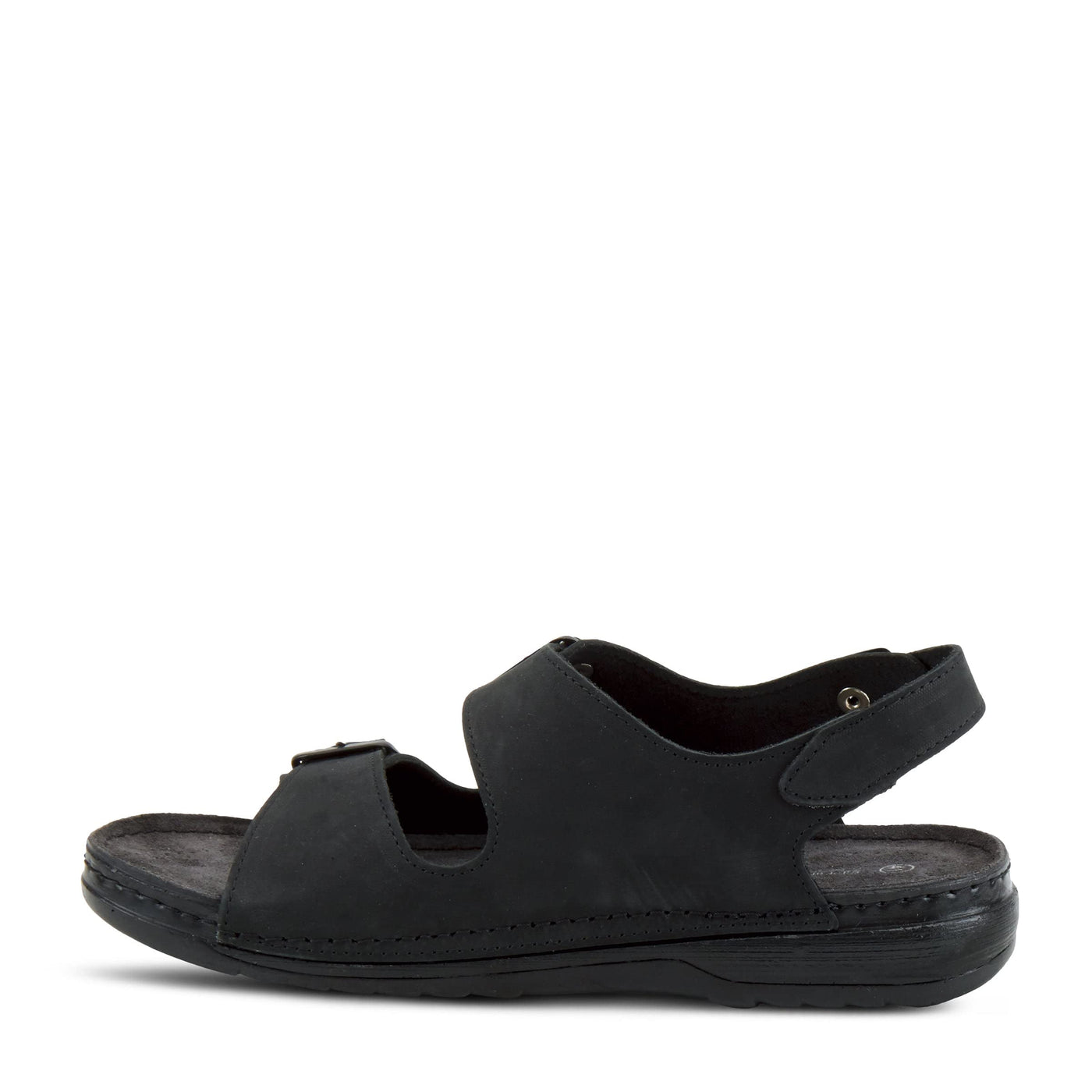 Spring Step Men's Spiro Slingback Shoe Black Nubuck EU 44 / US 10.5-11