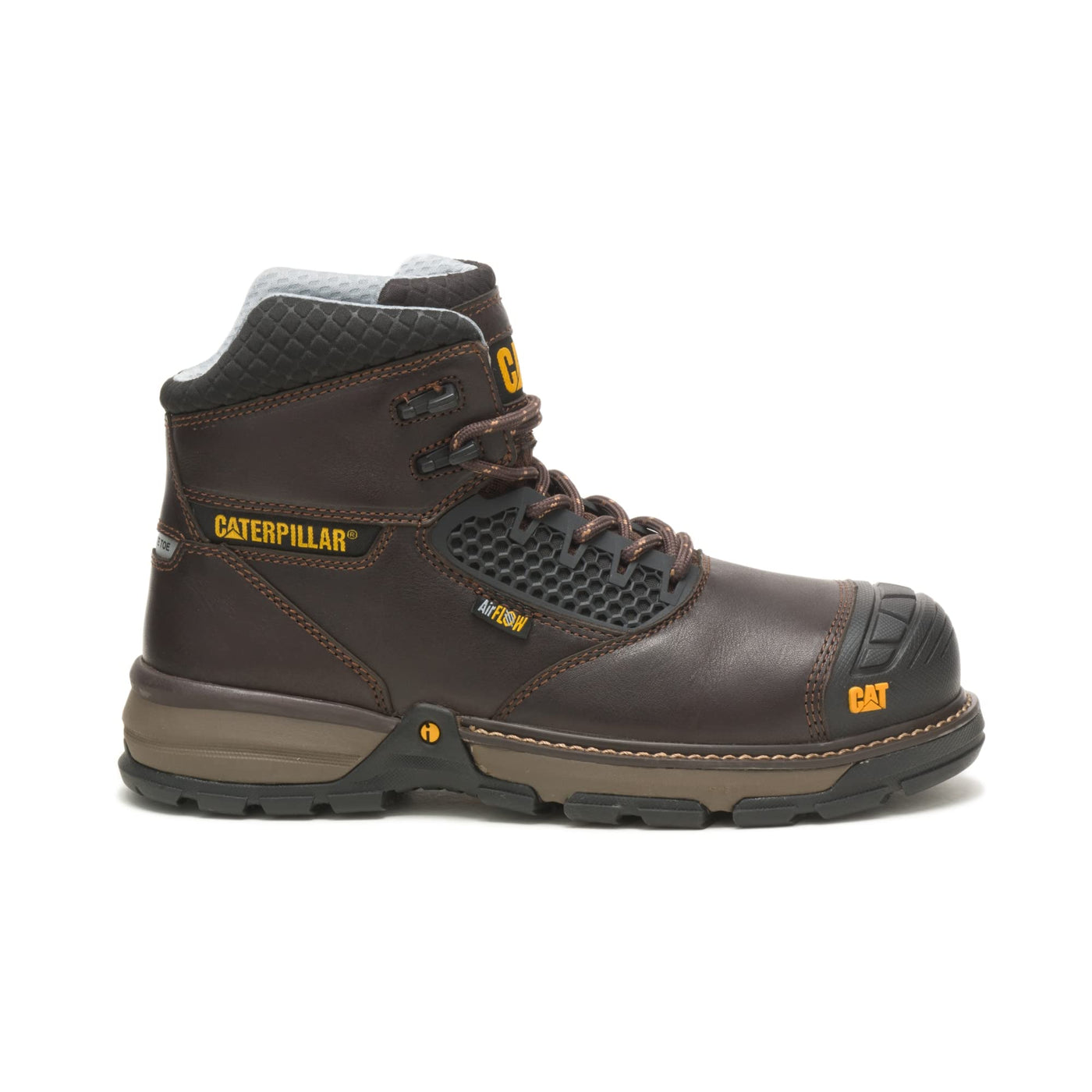 CAT Footwear Men's Excavator Superlite Cool Composite Toe Construction Boot, Dark Brown, 11
