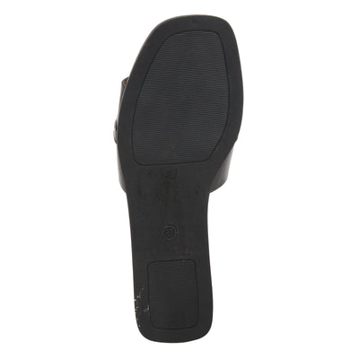 Patrizia Women's Barbee Slide Sandal, Black, 8.5