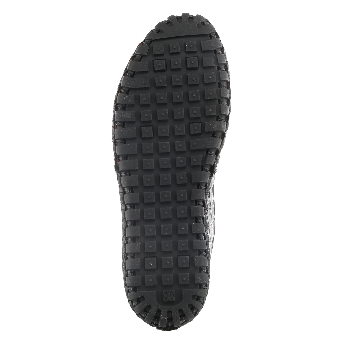 Spring Step Kathaleta-Croco Shoes for Women - Ladies Leather Booties with Rubber Outsole - Comfortable Slip-On Flat Shoes for Womens - Black EU 37 / US 6.5-7