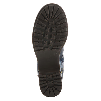 Spring Step L'Artiste Women's Marty-Met Leather Bootie Navy Multi EU 35 / US 5