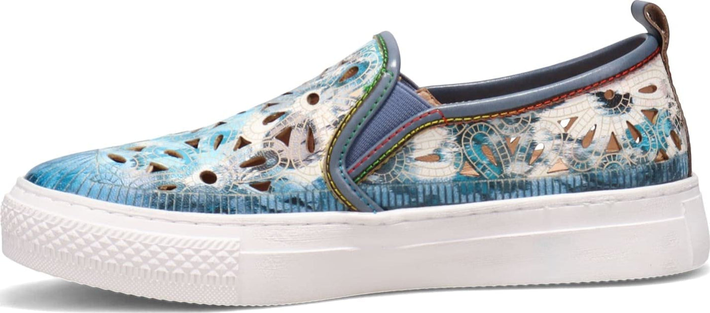 Spring Step L'Artiste Women's Denofeden Sneaker Blue Multi EU 41 / US 9.5-10