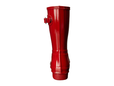 Hunter Women's Original Short Gloss Rain Boot, Military Red, 8